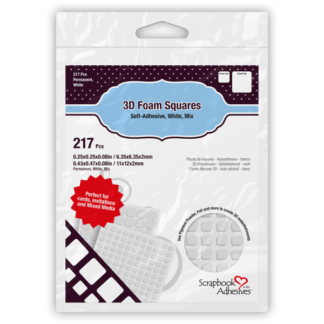 Scrapbook Adhesives White foam Square MIX