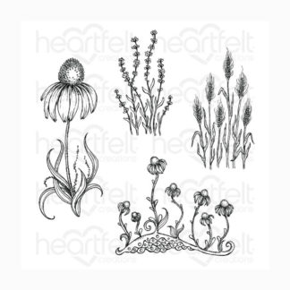 Backyard Blossom stamp and die combo