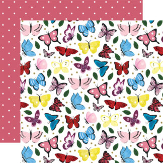 Echo Park - Alice in Wonderland - Butterflies 12X12 paper