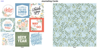 Salutations No1 - Journaling Cards
