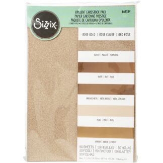 Sizzix Opulent Cardstock pack ROSE GOLD 664534
