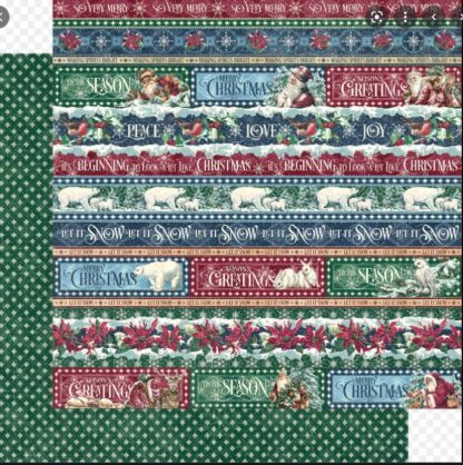 G45 Let it Snow - Joyful Tidings 12X12 paper