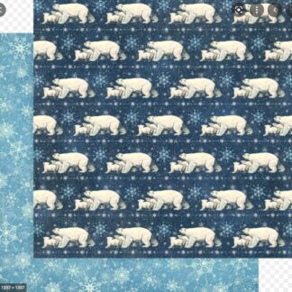 G45 Let it Snow - Polar Bear Prance 12X12 paper