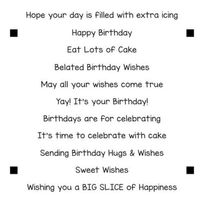 LDRS Creative - Stamp - Happy Birthday Stack 3300