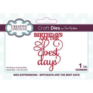 Creative Expressions - Mini Expression - Birthdays are the Best Days