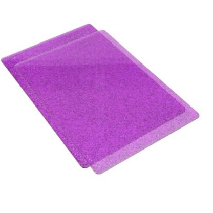 Sizzix Standard Cutting Pads PUPRLE with Silver glitter 662142