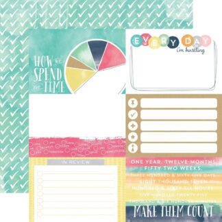 Echo Park Creative Agenda 4X6 Journaling Cards 12X12 paper
