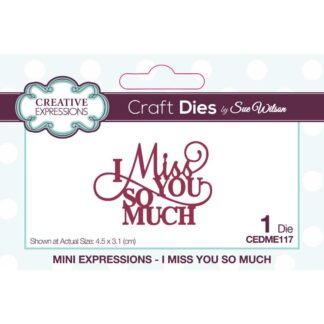 Creative Expressions - Mini Expressions - I Miss you so Much CEDME117
