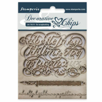 Stamperia - Decorative Chips - Alphabet
