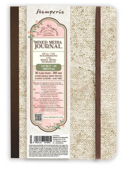 Stamperia - Mixed Media Journal - A5 by Vicky Papaioannou