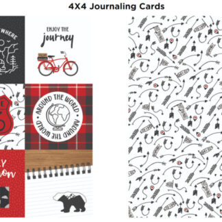 Echo Park - Let's Go Anywhere - 12 x 12 paper 4X4 Journaling Cards