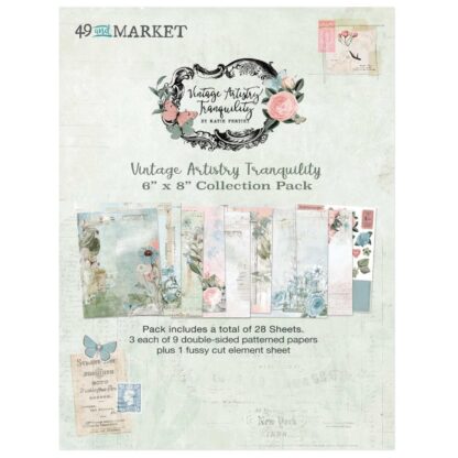 49 & Market - Vintage Artistry Tranquility - 6 X 8 Collection Pack