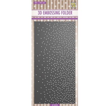 Nellie's Choice Slimline Snow Embossing Folder