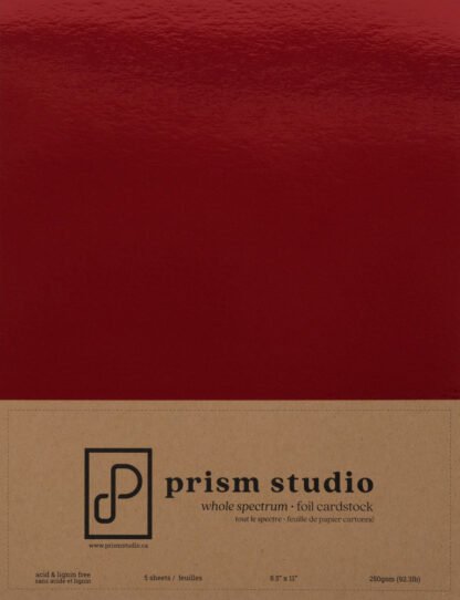 Prism Studio - Foil Cardstock Ruby 8 1/2 X 11