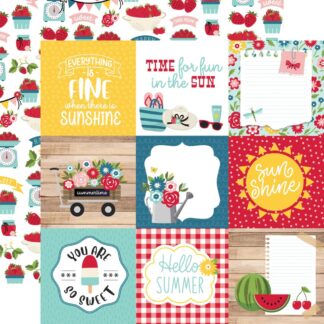 Echo Park - A Slice of Summer - 4 x 4 Journaling Cards