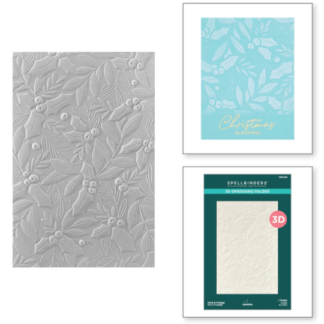Spellbinders - Holly & Foliage 3D embossing folder