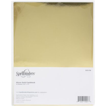 Spellbinders - Mirror Gold Cardstock 8.5 X 11"