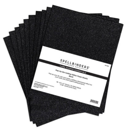 Spellbinders - Die Cutting Glitter Foam Black
