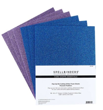 Spellbinders - Die Cutting Glitter Foam Peacock Feathers