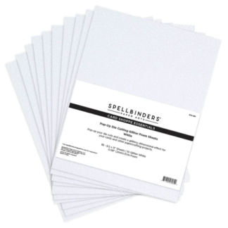 Spellbinders - Die Cutting Glitter Foam White