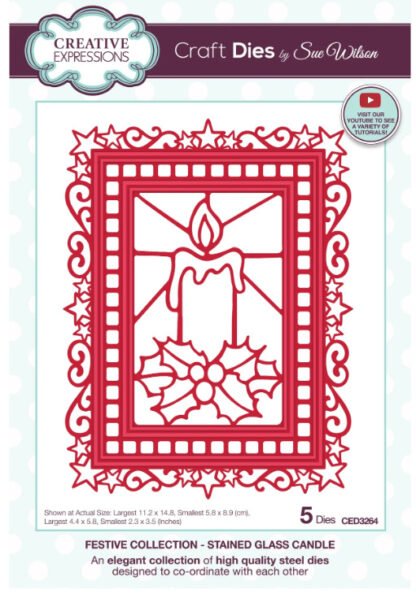 Creative Expressions - Stained Glass Christmas Candle