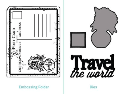 Ultimate Crafts - Embossing Folder Die combo Travel the World