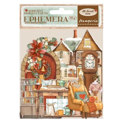 Stamperia -  Ephemera - Adhesive Paper Cut Outs - All Around Xmas