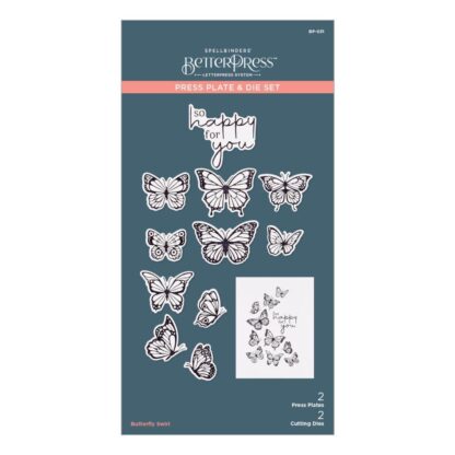 Spellbinders Press Plates - Butterfly Swirl