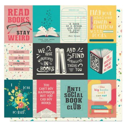 PhotoPlay - Book Club - I Love to Read 12X12 paper