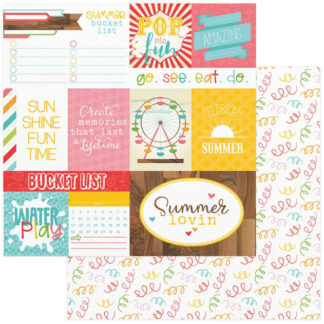 PhotoPlay - Summer Bucket List - Confetti 12X12 paper