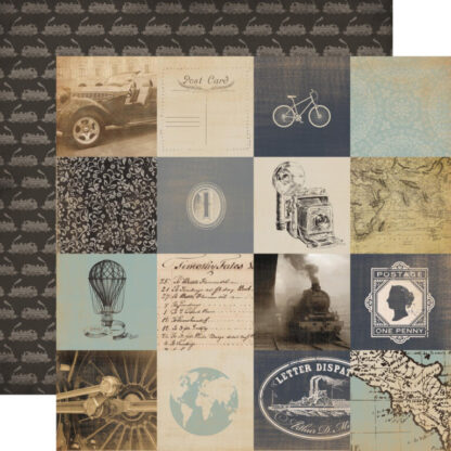 Carta Bella - Old World Travel 3X3 cards 12x12 Paper