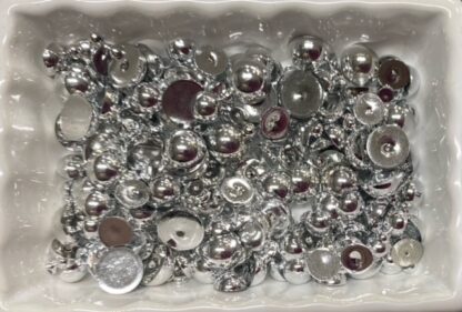 Essential Gems - Silver flat-backed Pearls - Image 2