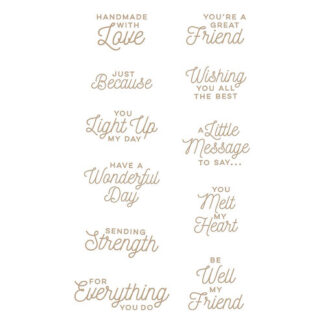 Spellbinders - Hot Foil Plates - Sealed Glimmer Sentiments