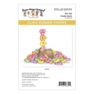 Spellbinders - Cling Rubber Stamps - Candy Hearts