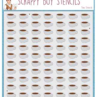 SBS - Stencil - I'll Be There For You COFFEE CUPS 2 Piece Layering