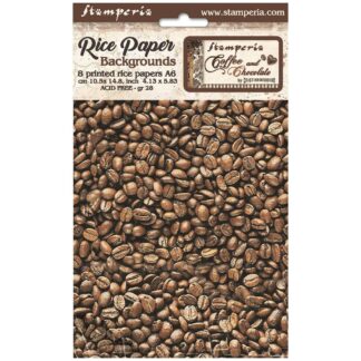 Stamperia - Coffee and Chocolate - Rice Paper Backgrounds