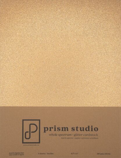 Prism Studio - Glitter Cardstock - Pharaoh 8 1/2 X 11