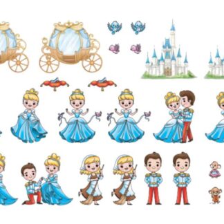 SBS - Coloured Die cut Pieces - Cinderella