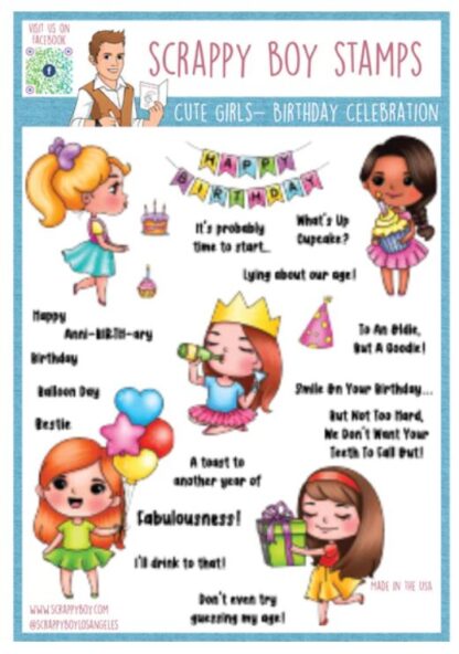 SBS - Stamp Set - Cute Girls Birthday Celebration