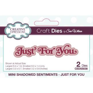 Creative Expressions - Mini Shadow Sentiments - Just For You CEDSS038