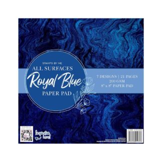 Stamps by Me All Surfaces 8X8 paper pad ROYAL BLUE