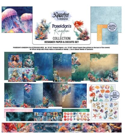 3Quarter Designs - Poseidon's Kingdom - 12X12 Collection pack