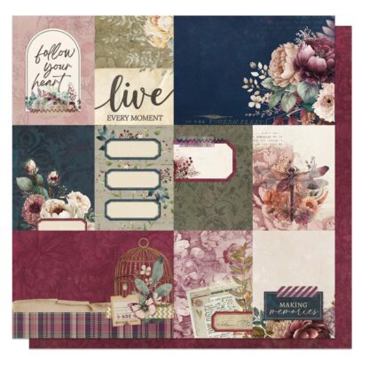 PhotoPlay - Midnight Garden - 12X12 paper - Follow Your Heart