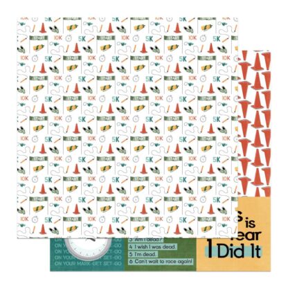 PhotoPlay - Runner's High - 12X12 paper - Start and Finish