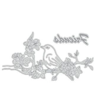 Couture Creations - LetterPress Plates - Friends Floral CO729108