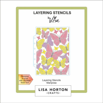 Lisa Horton - Layering Stencil - Mariposa