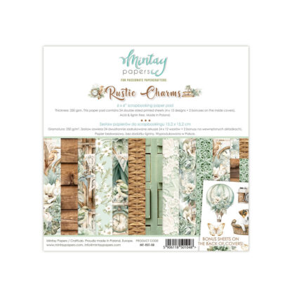 Mintay - 6 x 6 Paper Pad - Rustic Charms