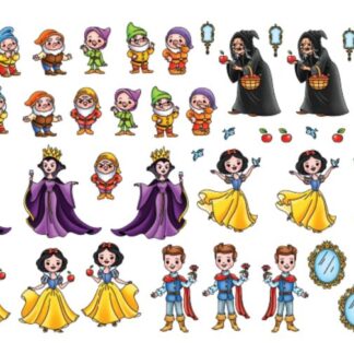 SBS - Coloured Die cut Pieces - Snow Princess