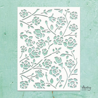 Mintay - Stencil - Rosebuds