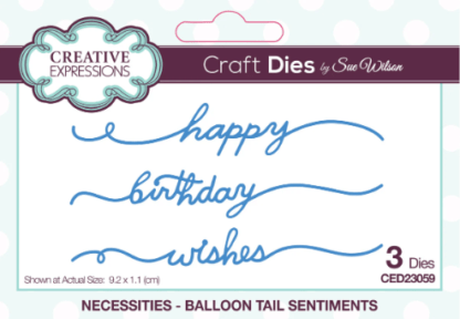 Creative Expressions - Necessities - Balloon Tail Sentiments CED23059